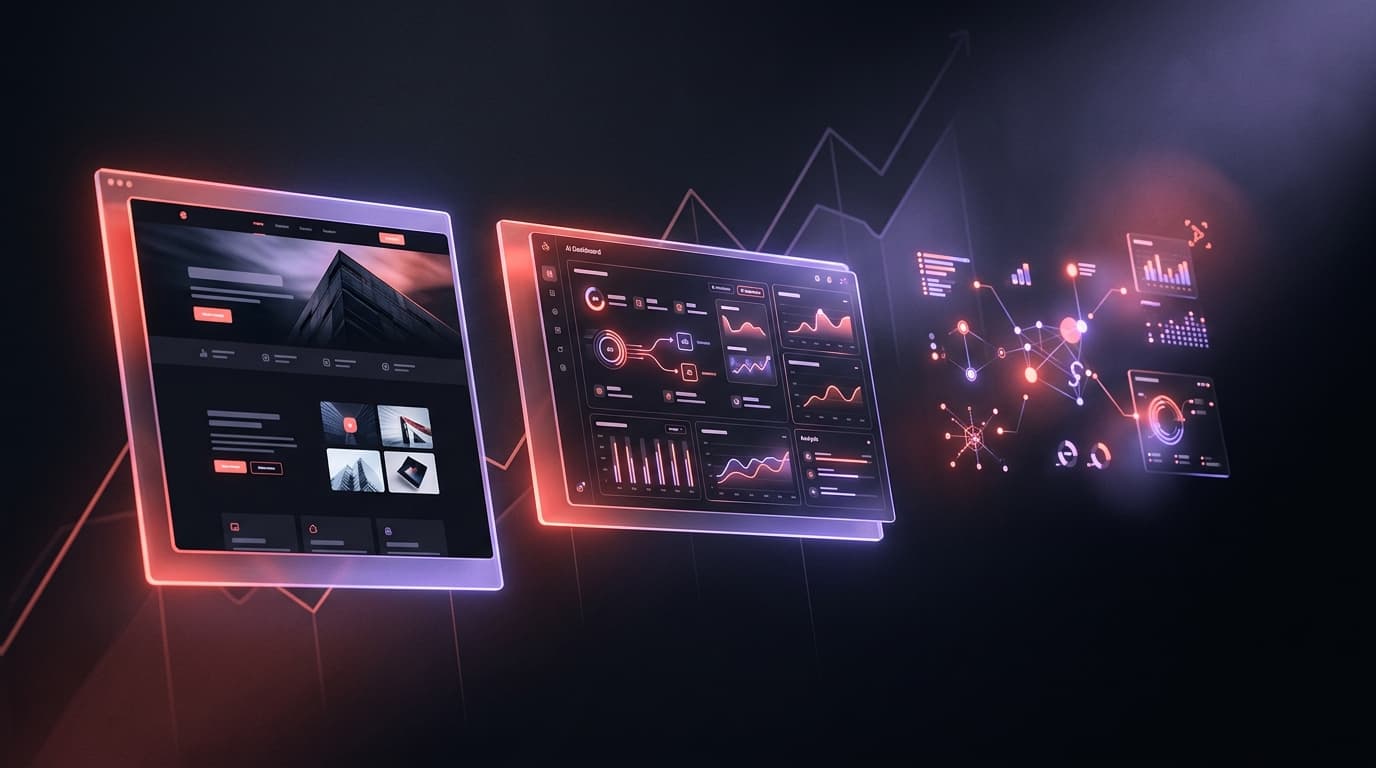Aaroh architectural interface design preview demonstrating modern website engineering